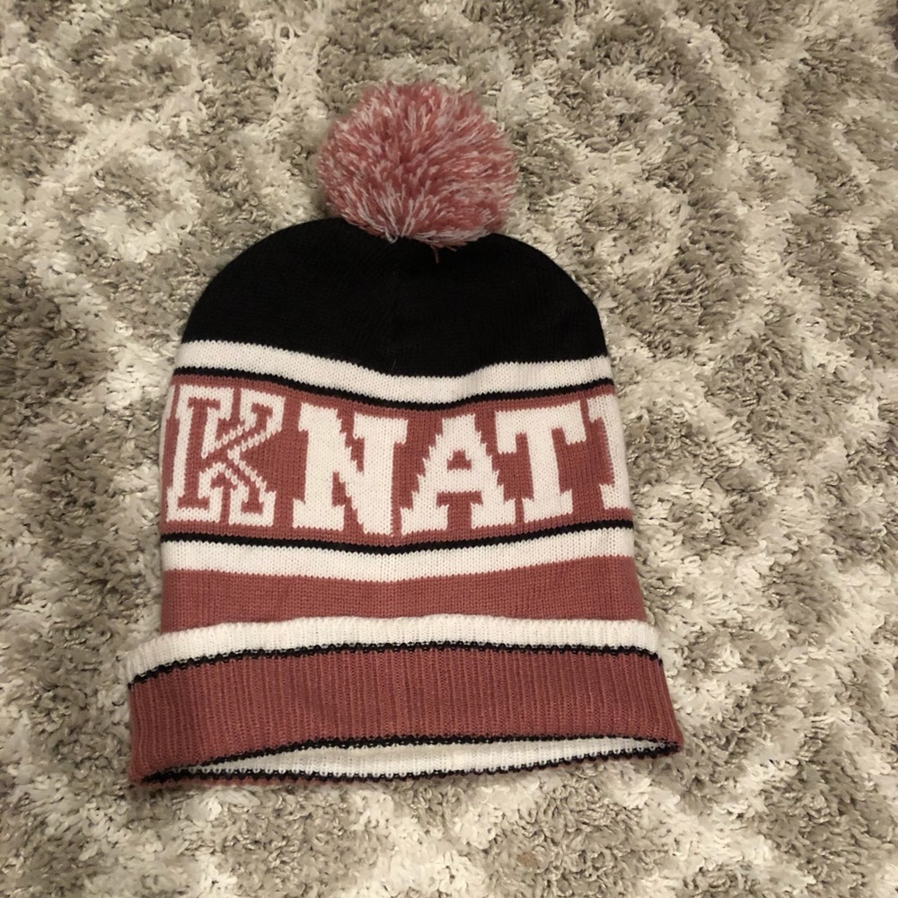 PINK by Victoria Secret Pom beanie